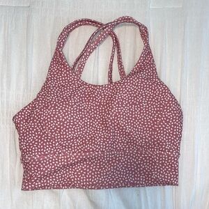 Buff bunny, Rosa sports bra in pink bossy print